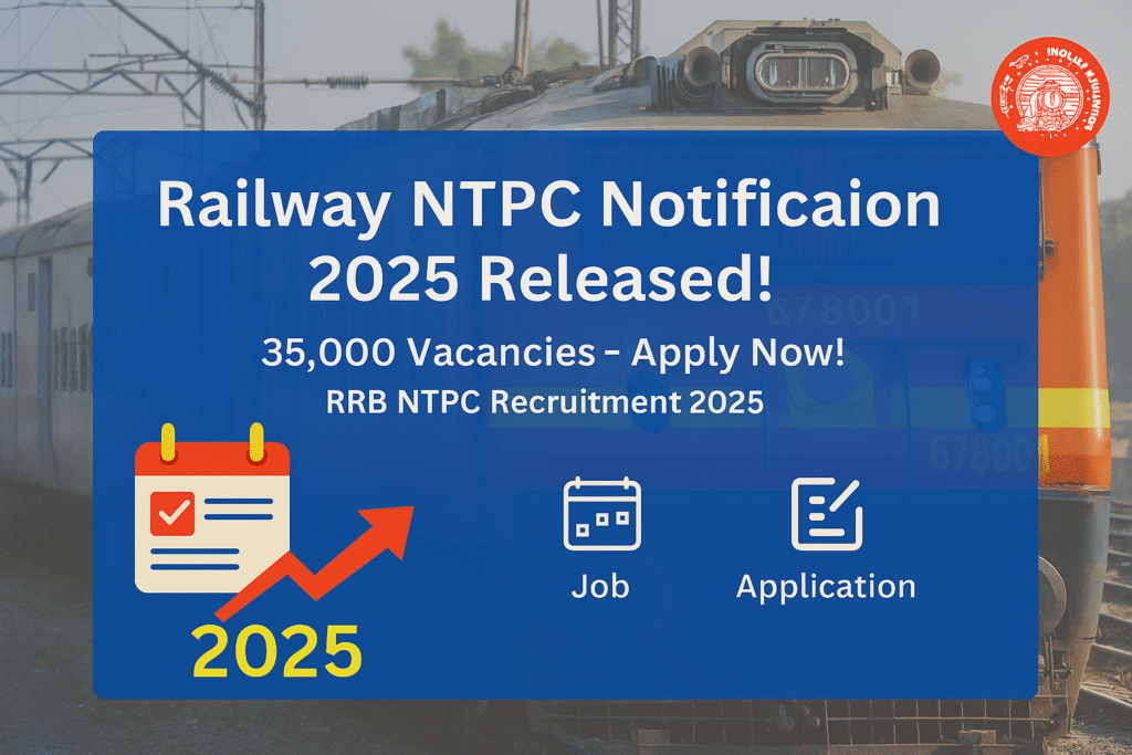 Railway NTPC Notification 2025 – 35,000 Vacancies, RRB NTPC Recruitment Image