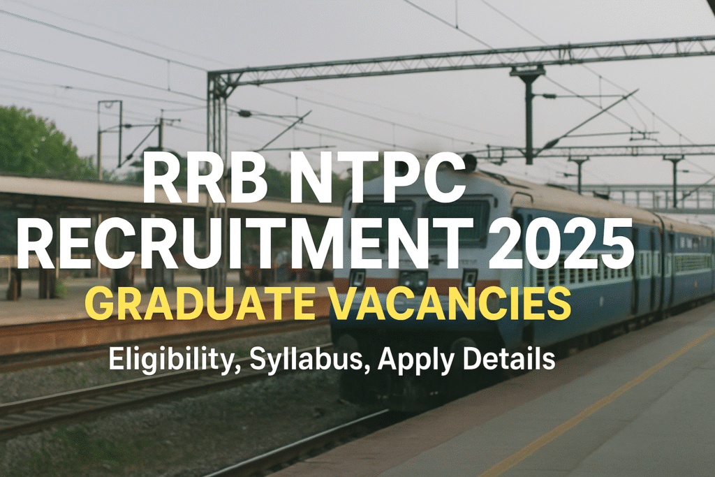 RRB NTPC Recruitment 2025 Graduate Level Job Notification Graphic