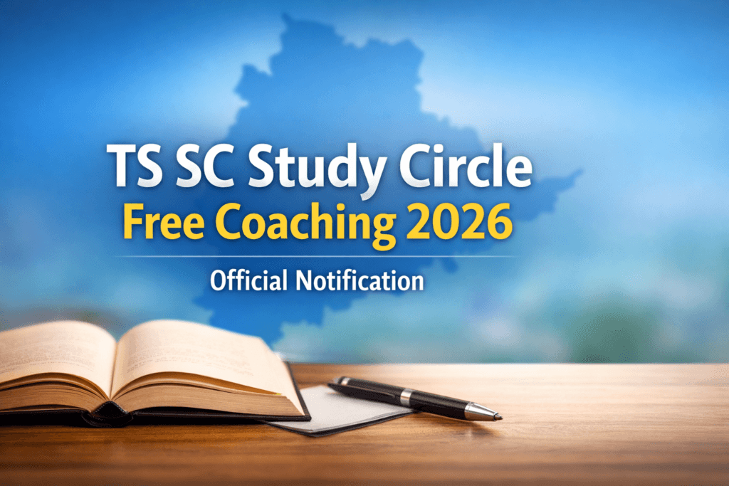 TS SC Study Circle Free Coaching Notification 2026 Telugu