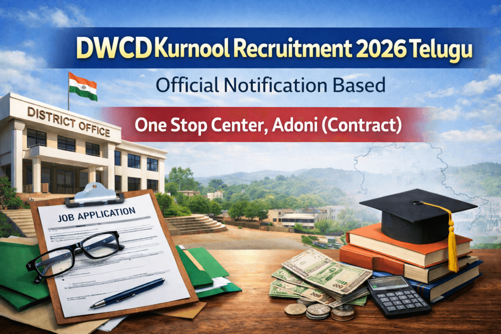 DWCD Kurnool Recruitment 2026 Telugu