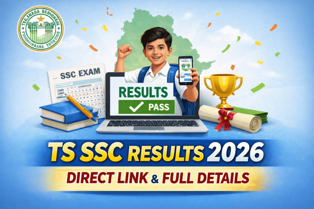TS SSC Results 2026 Direct Link Telangana 10th Results Online Check